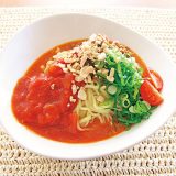 トマト仕立ての冷し担々麺